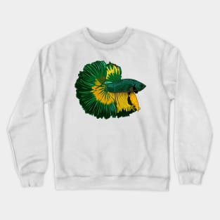 Siamese fighting fish cartoon illustration Crewneck Sweatshirt